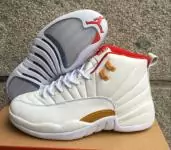 nike hommes air jordan 12 wool red gold